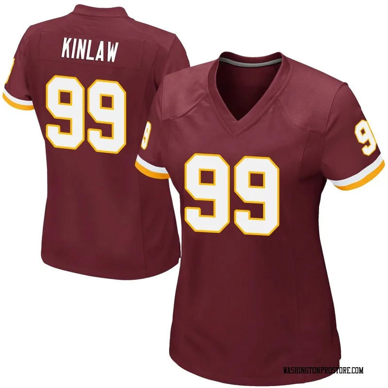 Women's Javon Kinlaw Washington Commanders Game Burgundy Team Color Jersey