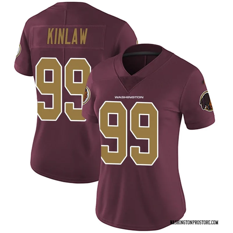 Women's Javon Kinlaw Washington Commanders Limited Burgundy Alternate Vapor Untouchable Jersey