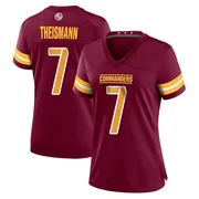 Women's Joe Theismann Washington Commanders Game Burgundy Jersey