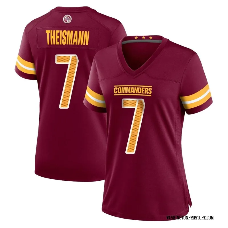 Women's Joe Theismann Washington Commanders Game Burgundy Jersey