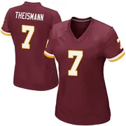 Women's Joe Theismann Washington Commanders Game Burgundy Team Color Jersey