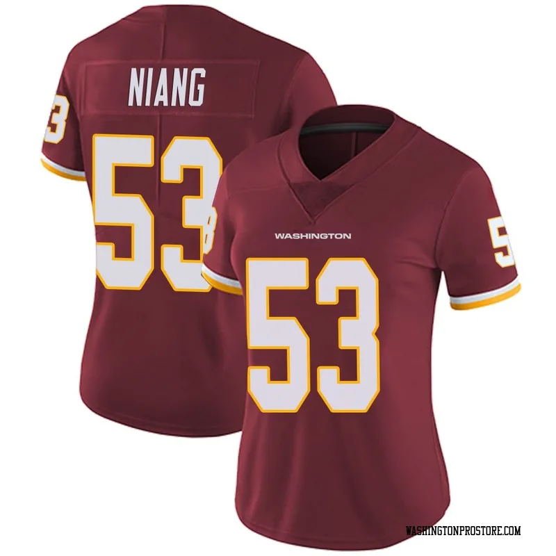 Women's Lucas Niang Washington Commanders Limited Burgundy Team Color Vapor Untouchable Jersey