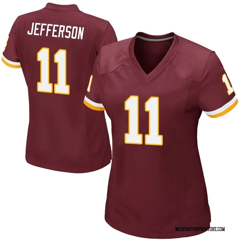 Women's Van Jefferson Washington Commanders Game Burgundy Team Color Jersey