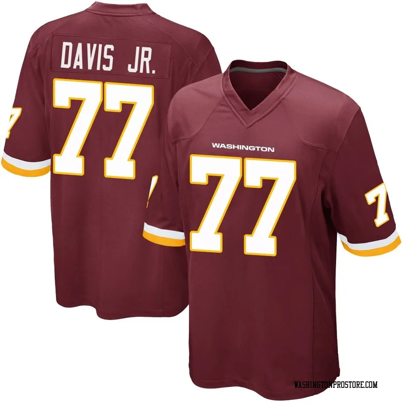 Youth Carl Davis Jr. Washington Commanders Game Burgundy Team Color Jersey
