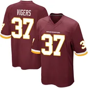 Youth Car'lin Vigers Washington Commanders Game Burgundy Team Color Jersey