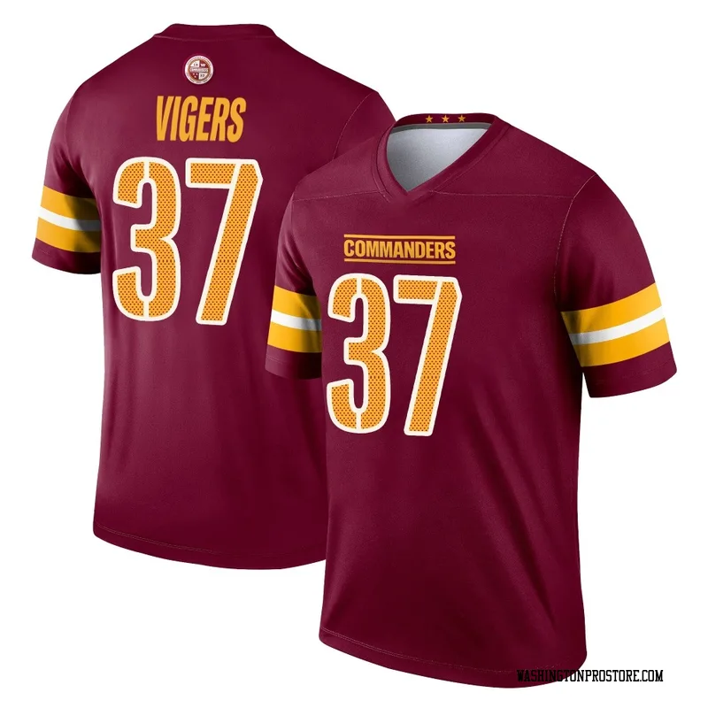 Youth Car'lin Vigers Washington Commanders Legend Burgundy Jersey