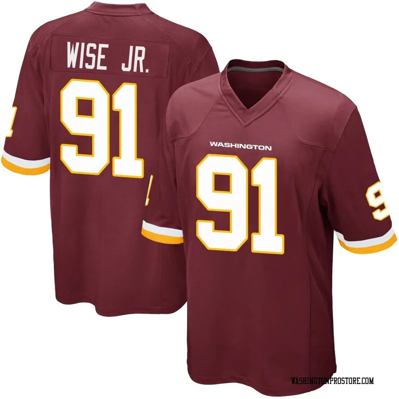 Youth Deatrich Wise Jr. Washington Commanders Game Burgundy Team Color Jersey