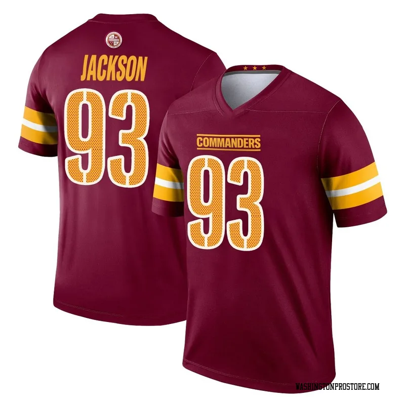 Youth Drake Jackson Washington Commanders Legend Burgundy Jersey