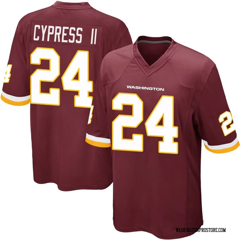 Youth Fentrell Cypress II Washington Commanders Game Burgundy Team Color Jersey