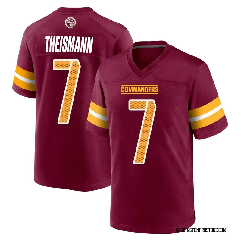 Youth Joe Theismann Washington Commanders Game Burgundy Jersey