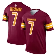 Youth Joe Theismann Washington Commanders Legend Burgundy Jersey