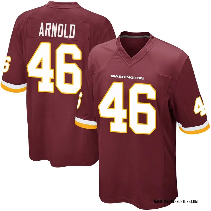 Youth Kam Arnold Washington Commanders Game Burgundy Team Color Jersey