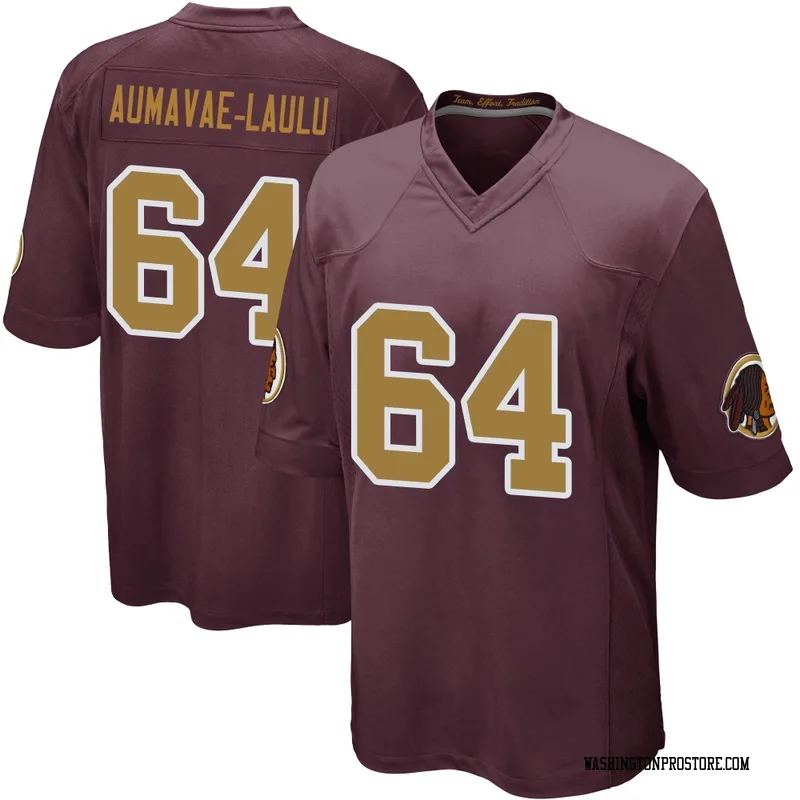 Youth Malaesala Aumavae-Laulu Washington Commanders Game Burgundy Alternate Jersey
