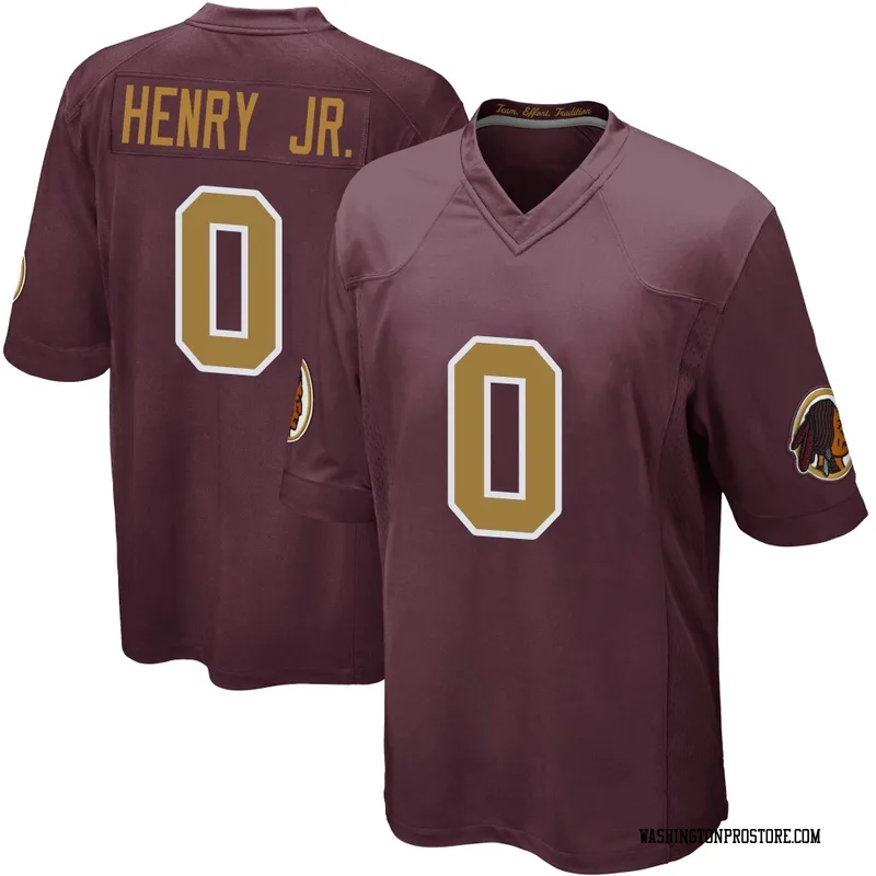 Youth Robert Henry Jr. Washington Commanders Game Burgundy Alternate Jersey