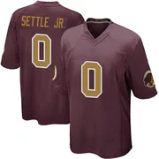 Youth Tim Settle Jr. Washington Commanders Game Burgundy Alternate Jersey