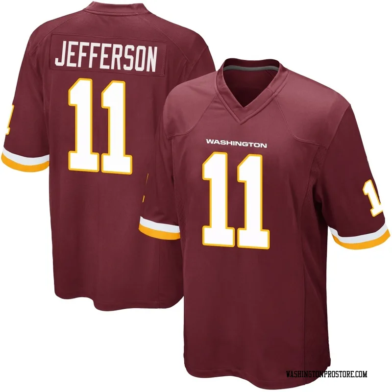 Youth Van Jefferson Washington Commanders Game Burgundy Team Color Jersey