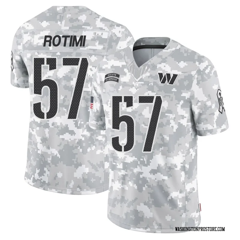 Arctic Camo Men's Bunmi Rotimi Washington Commanders Limited 2024 Salute to Service Jersey