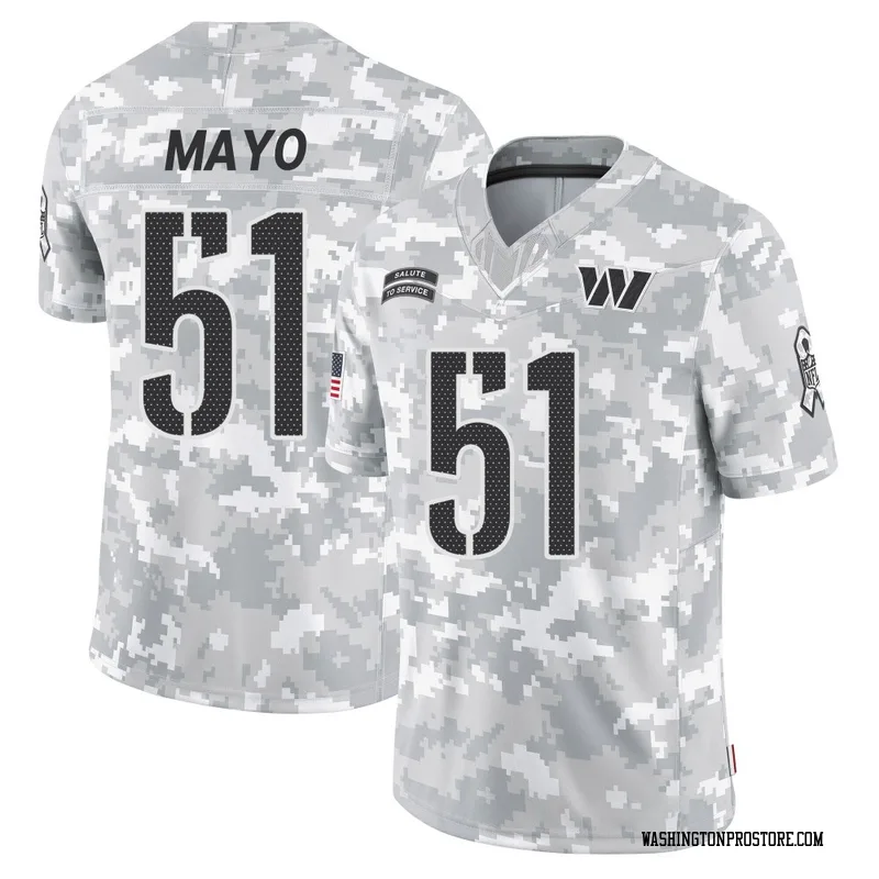 Arctic Camo Men's David Mayo Washington Commanders Limited 2024 Salute to Service Jersey