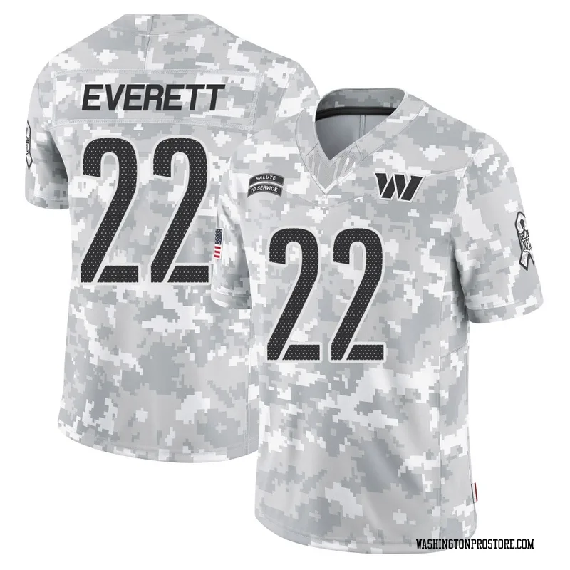 Arctic Camo Men's Deshazor Everett Washington Commanders Limited 2024 Salute to Service Jersey