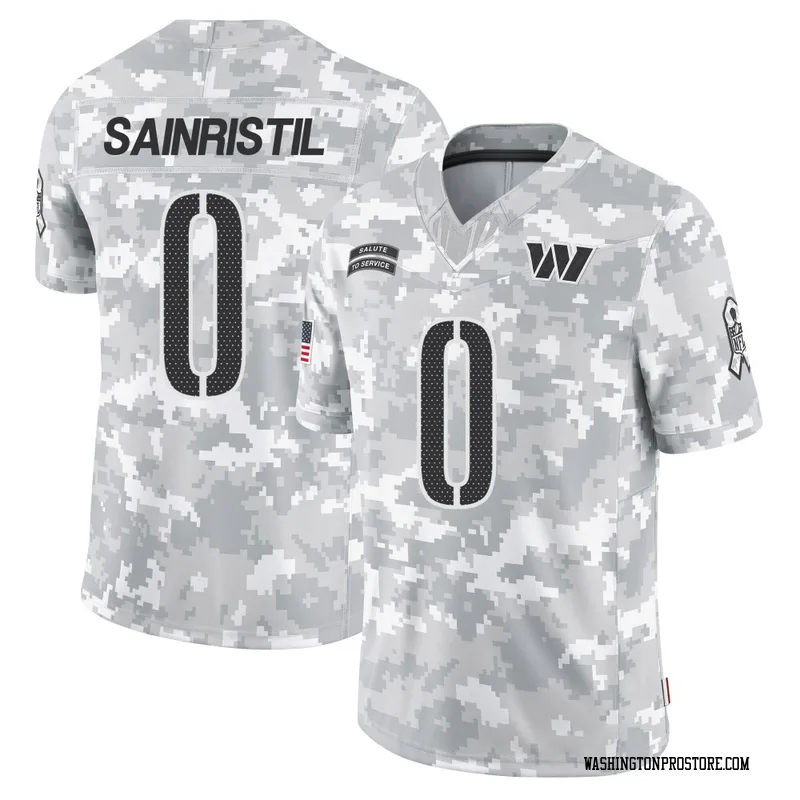 Arctic Camo Men's Mike Sainristil Washington Commanders Limited 2024 Salute to Service Jersey