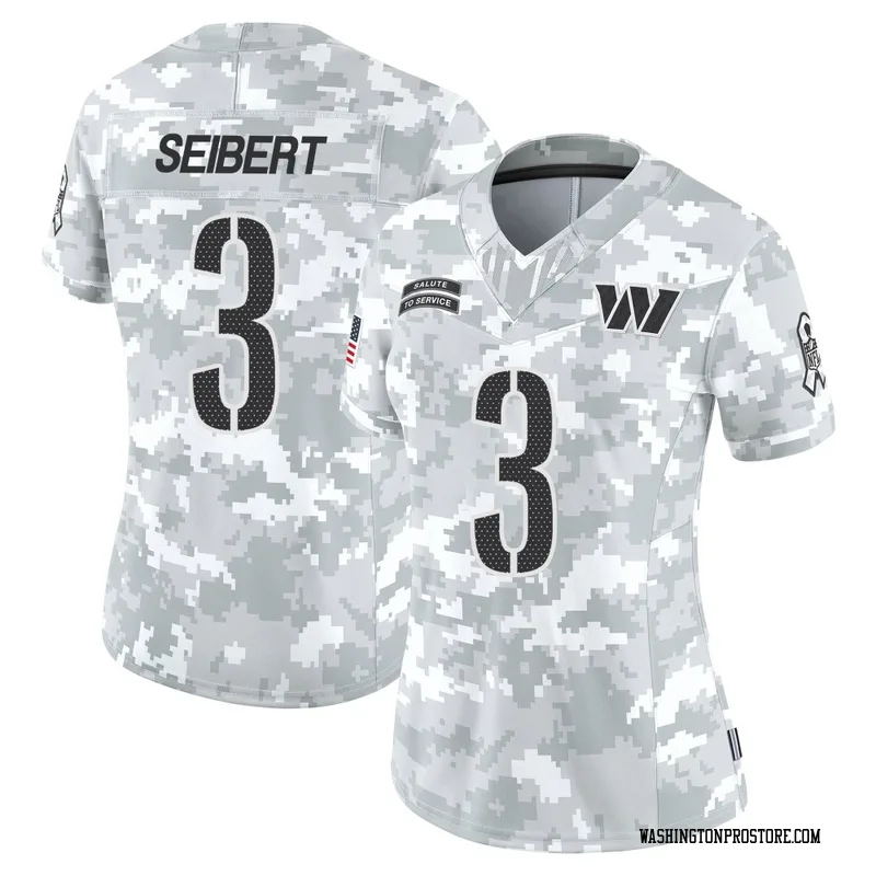 Arctic Camo Women's Austin Seibert Washington Commanders Limited 2024 Salute to Service Jersey