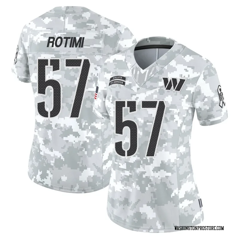 Arctic Camo Women's Bunmi Rotimi Washington Commanders Limited 2024 Salute to Service Jersey