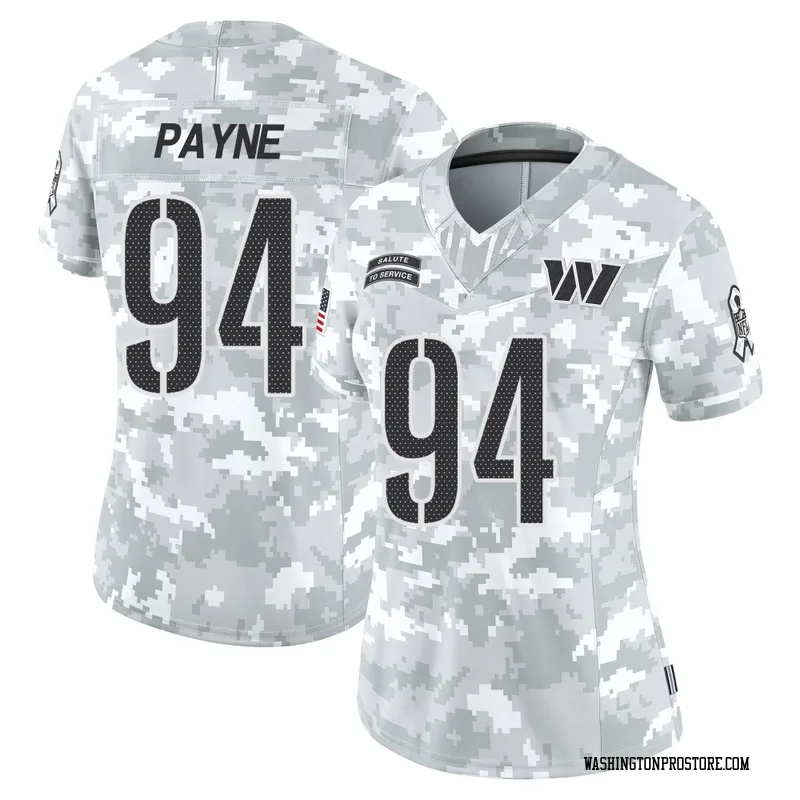 Arctic Camo Women's Daron Payne Washington Commanders Limited 2024 Salute to Service Jersey