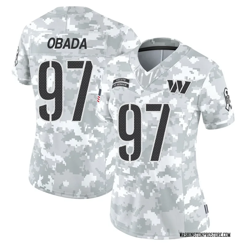 Arctic Camo Women's Efe Obada Washington Commanders Limited 2024 Salute to Service Jersey