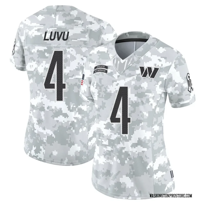 Arctic Camo Women's Frankie Luvu Washington Commanders Limited 2024 Salute to Service Jersey