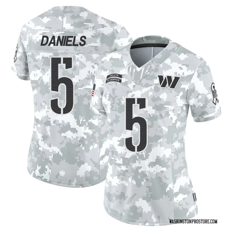 Arctic Camo Women's Jayden Daniels Washington Commanders Limited 2024 Salute to Service Jersey