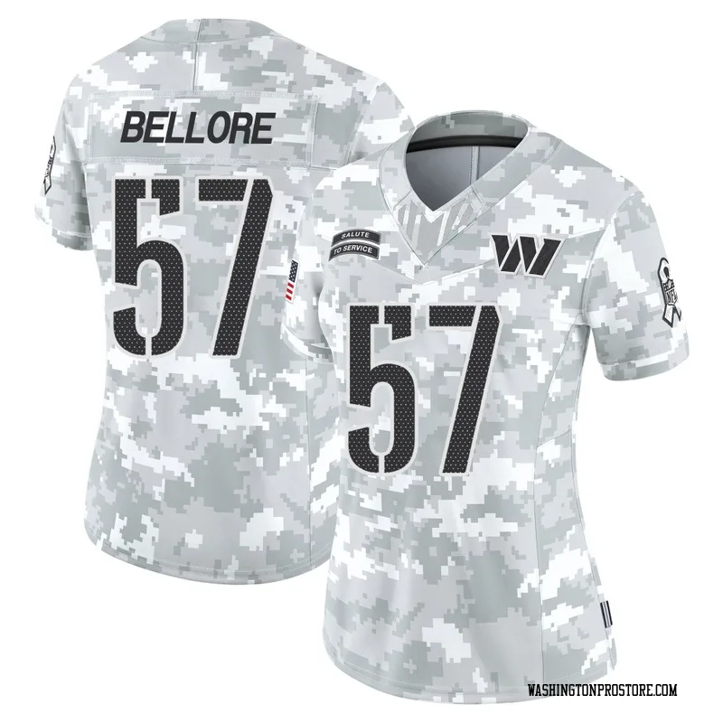 Arctic Camo Women's Nick Bellore Washington Commanders Limited 2024 Salute to Service Jersey