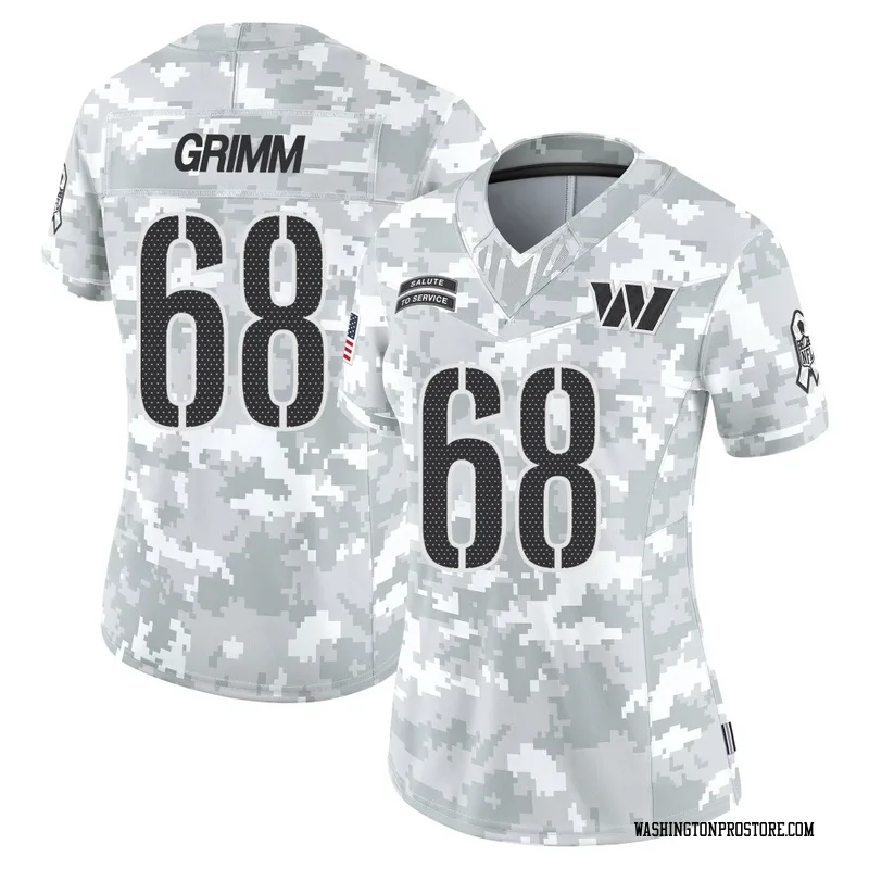 Arctic Camo Women's Russ Grimm Washington Commanders Limited 2024 Salute to Service Jersey