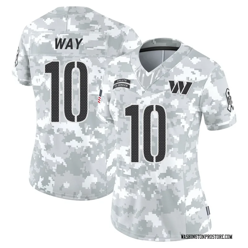 Arctic Camo Women's Tress Way Washington Commanders Limited 2024 Salute to Service Jersey