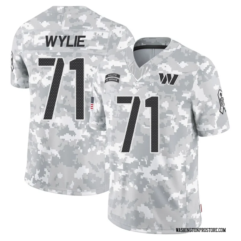 Arctic Camo Youth Andrew Wylie Washington Commanders Limited 2024 Salute to Service Jersey