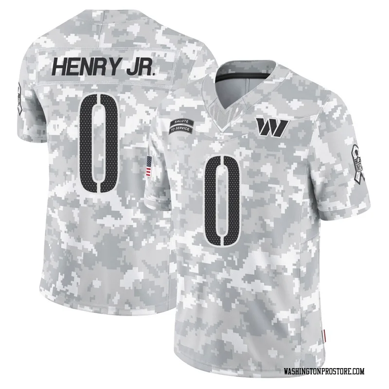 Arctic Camo Youth Robert Henry Jr. Washington Commanders Limited 2024 Salute to Service Jersey
