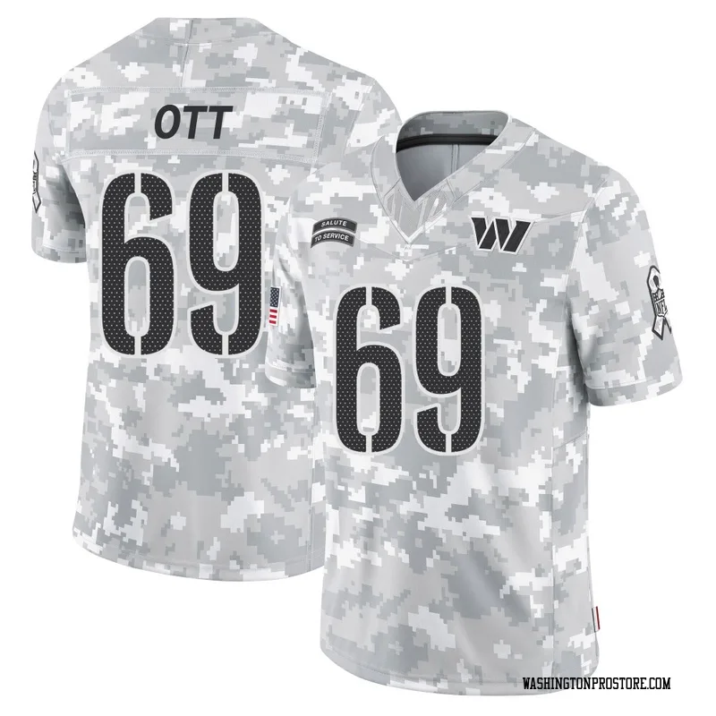 Arctic Camo Youth Tyler Ott Washington Commanders Limited 2024 Salute to Service Jersey