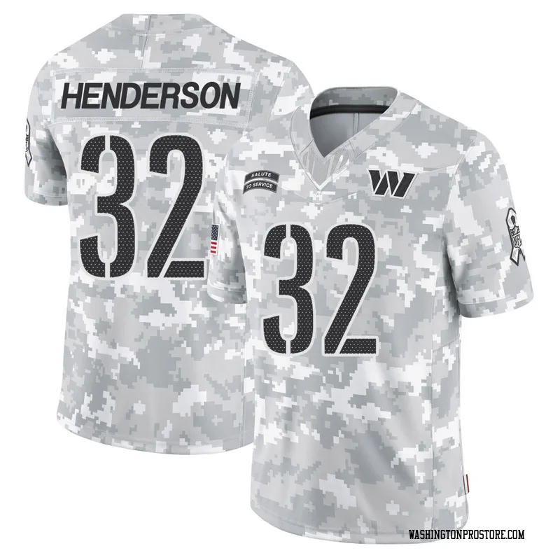 Arctic Camo Youth Xavier Henderson Washington Commanders Limited 2024 Salute to Service Jersey