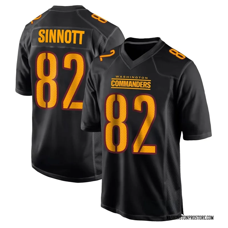 Black Men's Ben Sinnott Washington Commanders Game Carbon Fashion Jersey