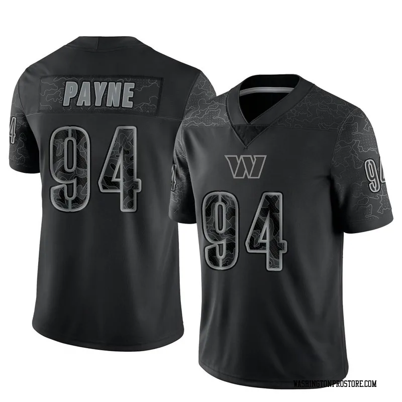 Black Men's Daron Payne Washington Commanders Limited Reflective Jersey