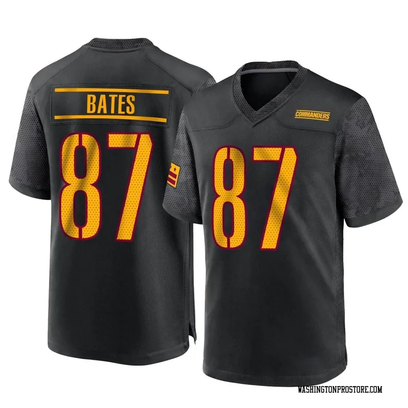Black Men's John Bates Washington Commanders Game Alternate Jersey