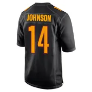 Black Men's Josh Johnson Washington Commanders Game Carbon Fashion Jersey
