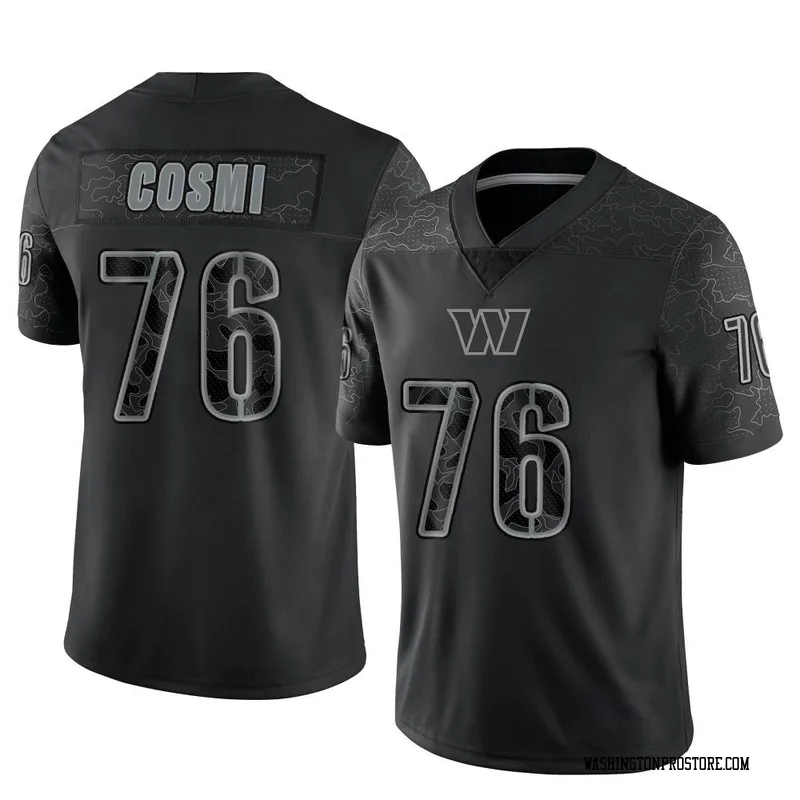 Black Men's Sam Cosmi Washington Commanders Limited Reflective Jersey