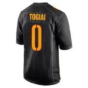 Black Men's Tanoa Togiai Washington Commanders Game Carbon Fashion Jersey