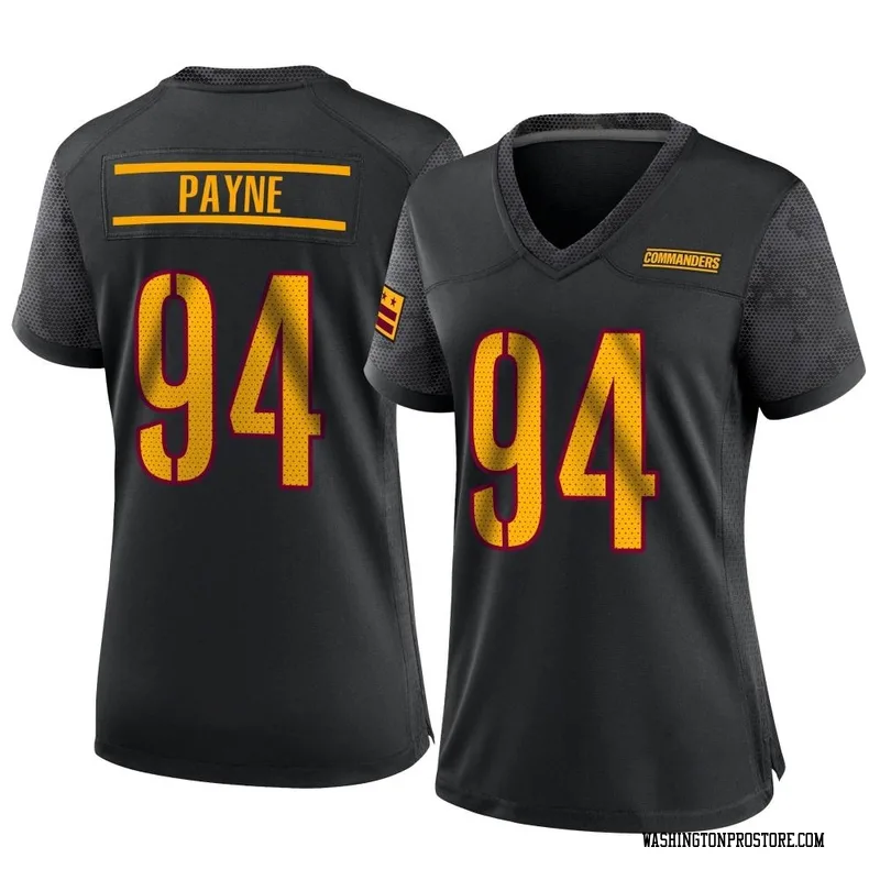 Black Women's Daron Payne Washington Commanders Game Alternate Jersey