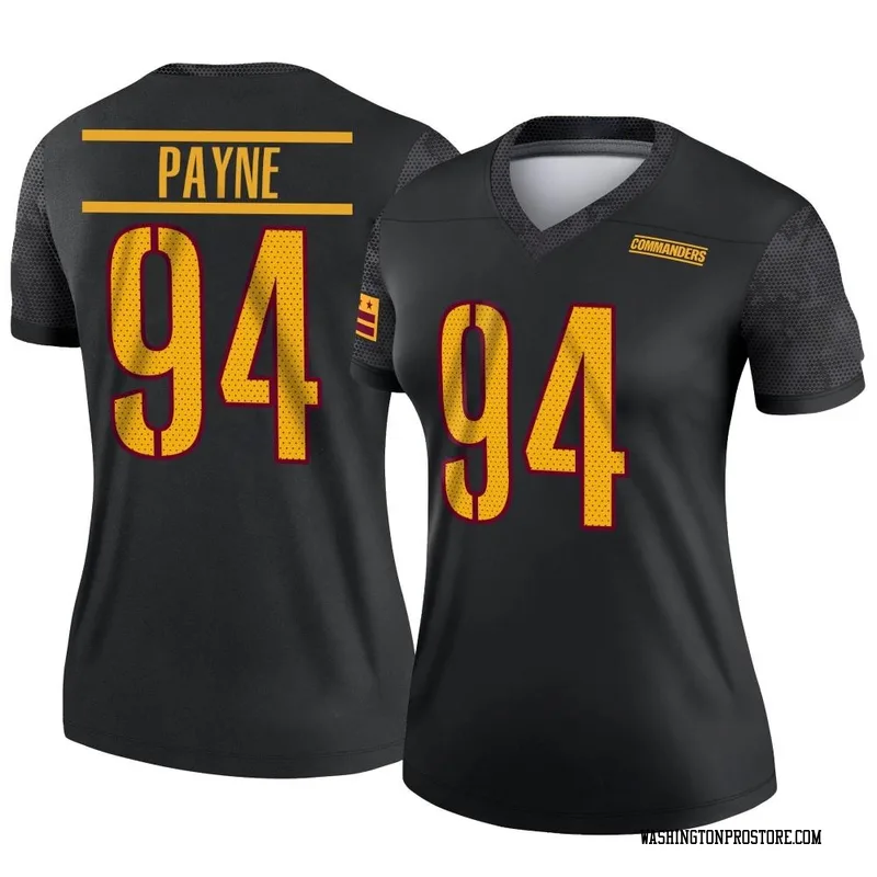 Black Women's Daron Payne Washington Commanders Legend Alternate Jersey