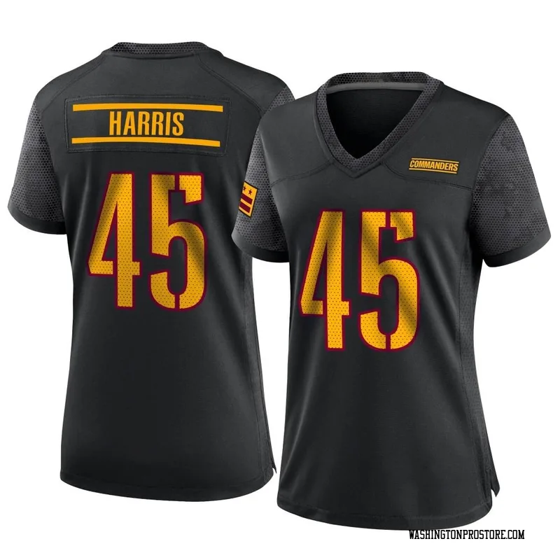 Black Women's De'Jon Harris Washington Commanders Game Alternate Jersey