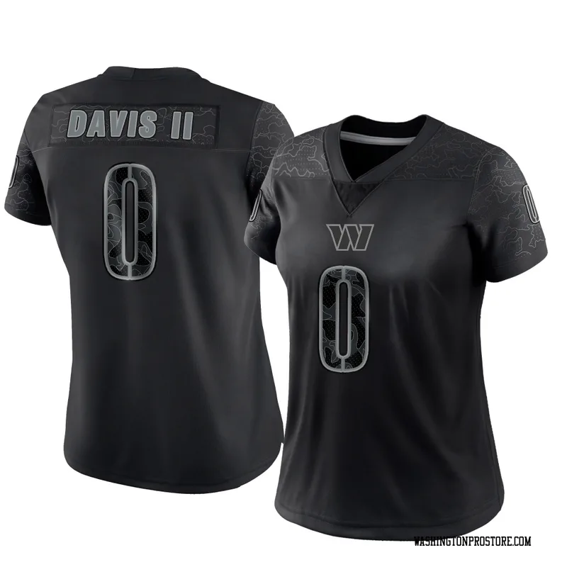 Black Women's Fred Davis II Washington Commanders Limited Reflective Jersey