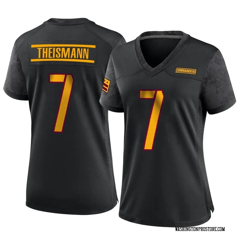 Black Women's Joe Theismann Washington Commanders Game Alternate Jersey