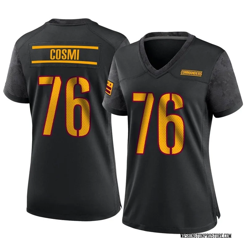 Black Women's Sam Cosmi Washington Commanders Game Alternate Jersey
