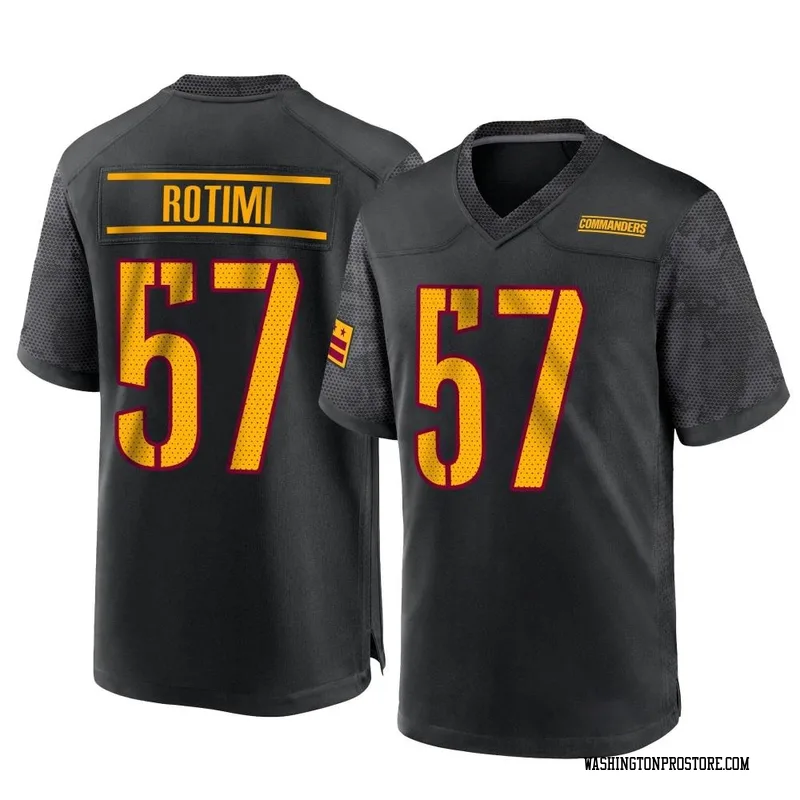 Black Youth Bunmi Rotimi Washington Commanders Game Alternate Jersey